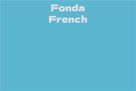 About Fonda French