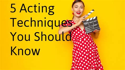 Acting Style: A Unique Approach to Portraying Characters