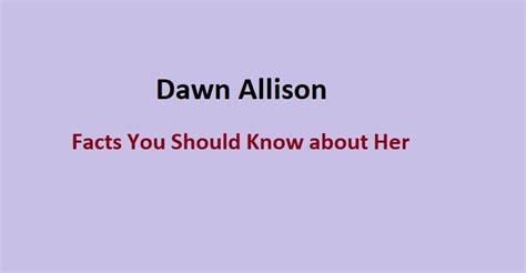 Age: The Journey of Dawn Allison