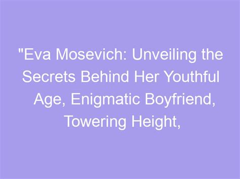 Age: Unveiling the Secrets Behind Giovanna Rei's Youthful Appearance