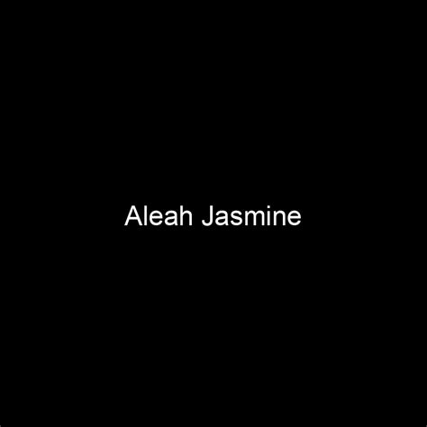 Age and personal details of Aleah Jasmine