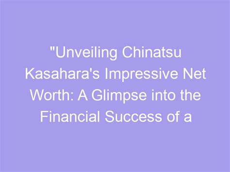 An Insight into Yoko Kasahara's Financial Success