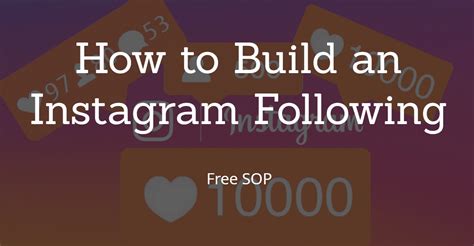 Building a Following on Instagram