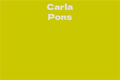 Carla Pons' Journey to Embarking on an Adult Film Career