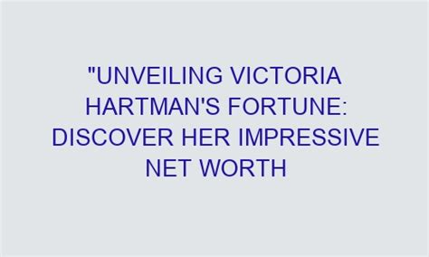 Counting the Cash: Victoria Thornton's Impressive Fortune