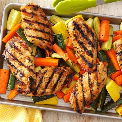 Delicious Grilled Chicken with Roasted Vegetables