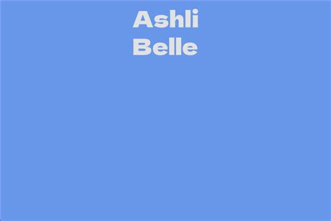 Exploring Ashli Belle's Net Worth