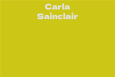 Exploring Carla Sainclair's Career Journey and Achievements