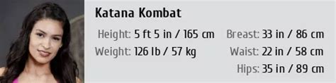 Exploring the Enigmatic Physique of Katana Kombat: Measurements and Fitness Routine