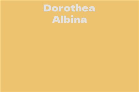 Figuring out Dorothea Albina's Fitness Regime