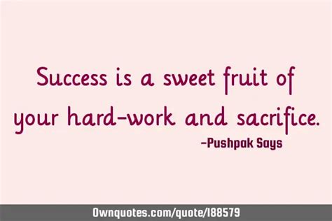 Financial Success: The Fruits of Hard Work