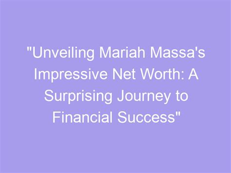 From the Silver Screen to Entrepreneurship: Mariah Koenig's Financial Success