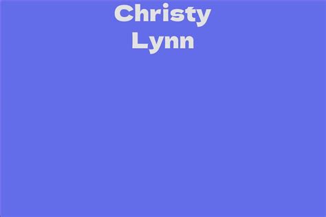 Future Projects: Exciting Updates on What's Next for Cristy Lynn's Career and Ambitions