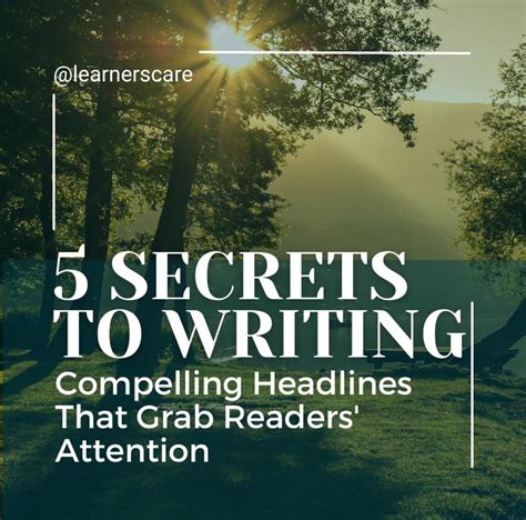 Grab the Reader's Attention with Compelling Headlines