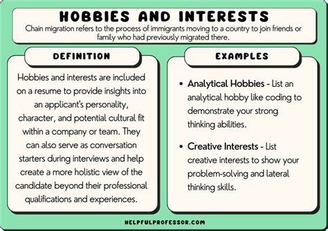 Hobbies, Interests, and Personal Traits