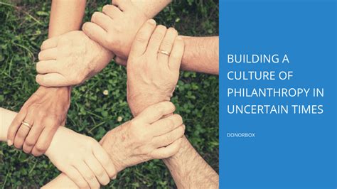 Involvement in Philanthropy and Social Causes