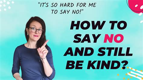 Learn to Say No and Set Boundaries