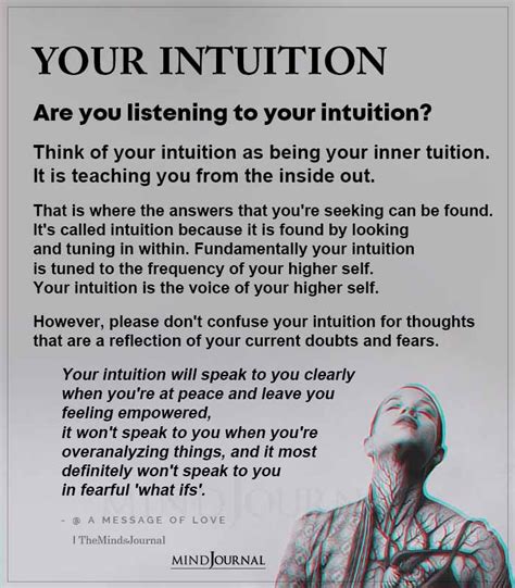 Listen to your intuition and make a firm choice