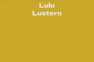 Lulu Lustern's Future Plans and Projects