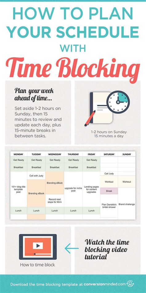 Master Your Efficiency by Implementing Time Blocking and Establishing a Well-Structured Schedule