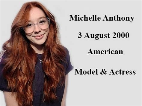 Michelle Anthony: A brief look into her life