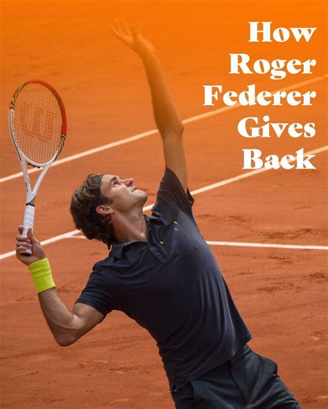 Off the Court: Exploring Federer's Philanthropic Work