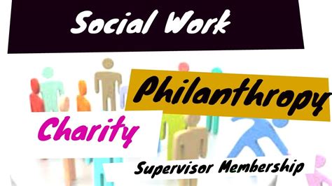 Philanthropic Work and Social Activism