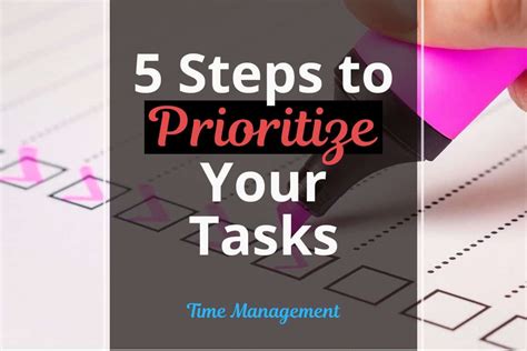 Prioritize Your Tasks: A Key to Efficient Time Management