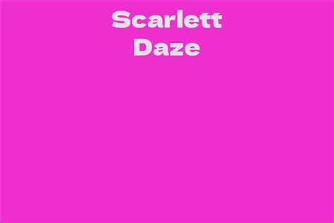 Scarlett Daze: A Philanthropic Force
