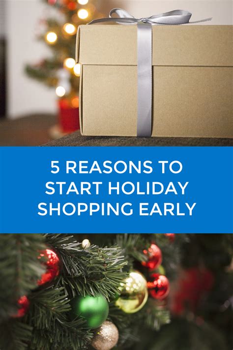 Start Shopping Early