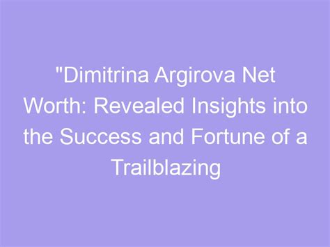 Success Revealed: Insights into Anistaija Ray's Fortune