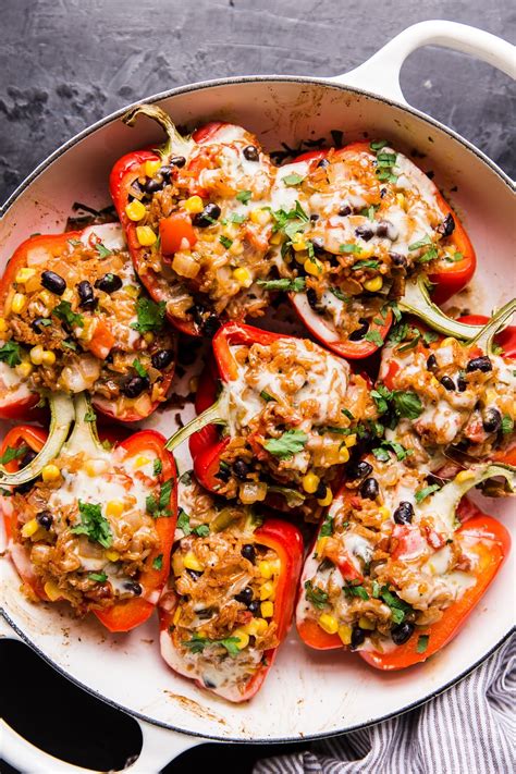 Tasty and Nutritious Dinner Idea: Turkey and Veggie Stuffed Bell Peppers
