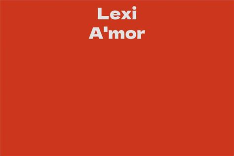 The Ascendance of Lexi Amor in the Fitness Industry