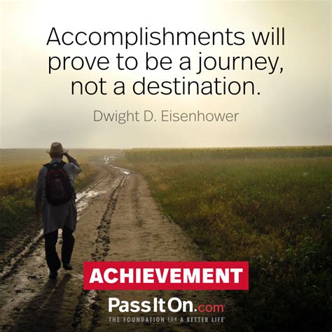 The Journey to Accomplishment