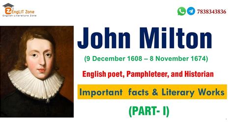 The Power of Words: Exploring Milton's Literary Works