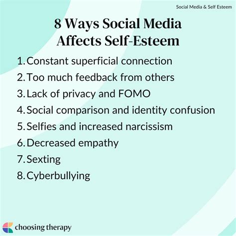 Unraveling the Impact of Social Media on Self-esteem and Body Image