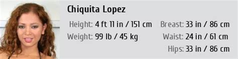 Unveiling Chiquita Lopez's Height and Physical Appearance