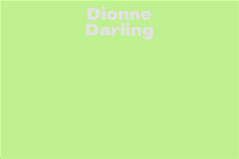 Unveiling Dionne Darling's Enviable Figure