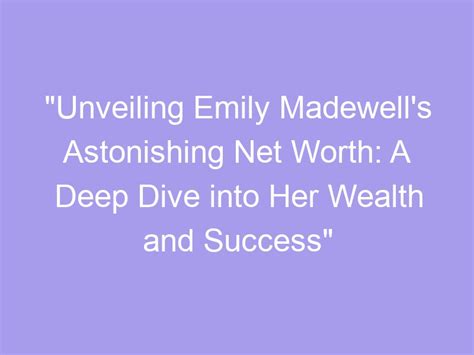 Unveiling Emily Applegate's Wealth and Journey to Success