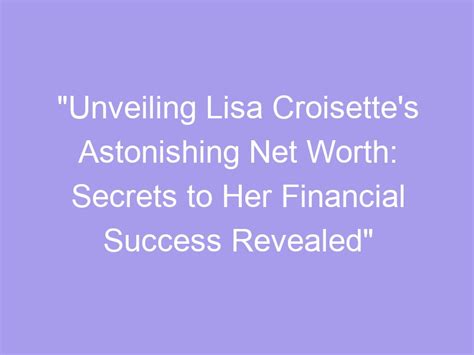Unveiling Lisa Lipps' Financial Success and Wealth