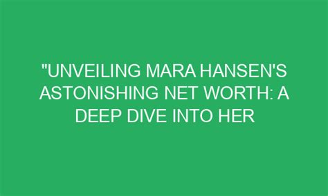 Unveiling Mara Carfagna's Wealth: A Deeper Dive into her Financial Success