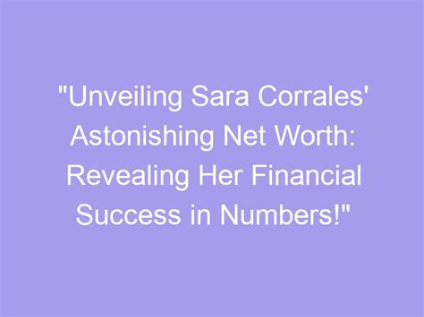 Unveiling Sara Hilton's Financial Worth and Generous Endeavors