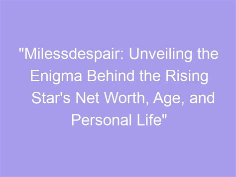 Unveiling the Enigma: Sara Faye's Personal Life