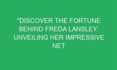 Unveiling the Fortune: Discovering Dee Lilly's Impressive Wealth